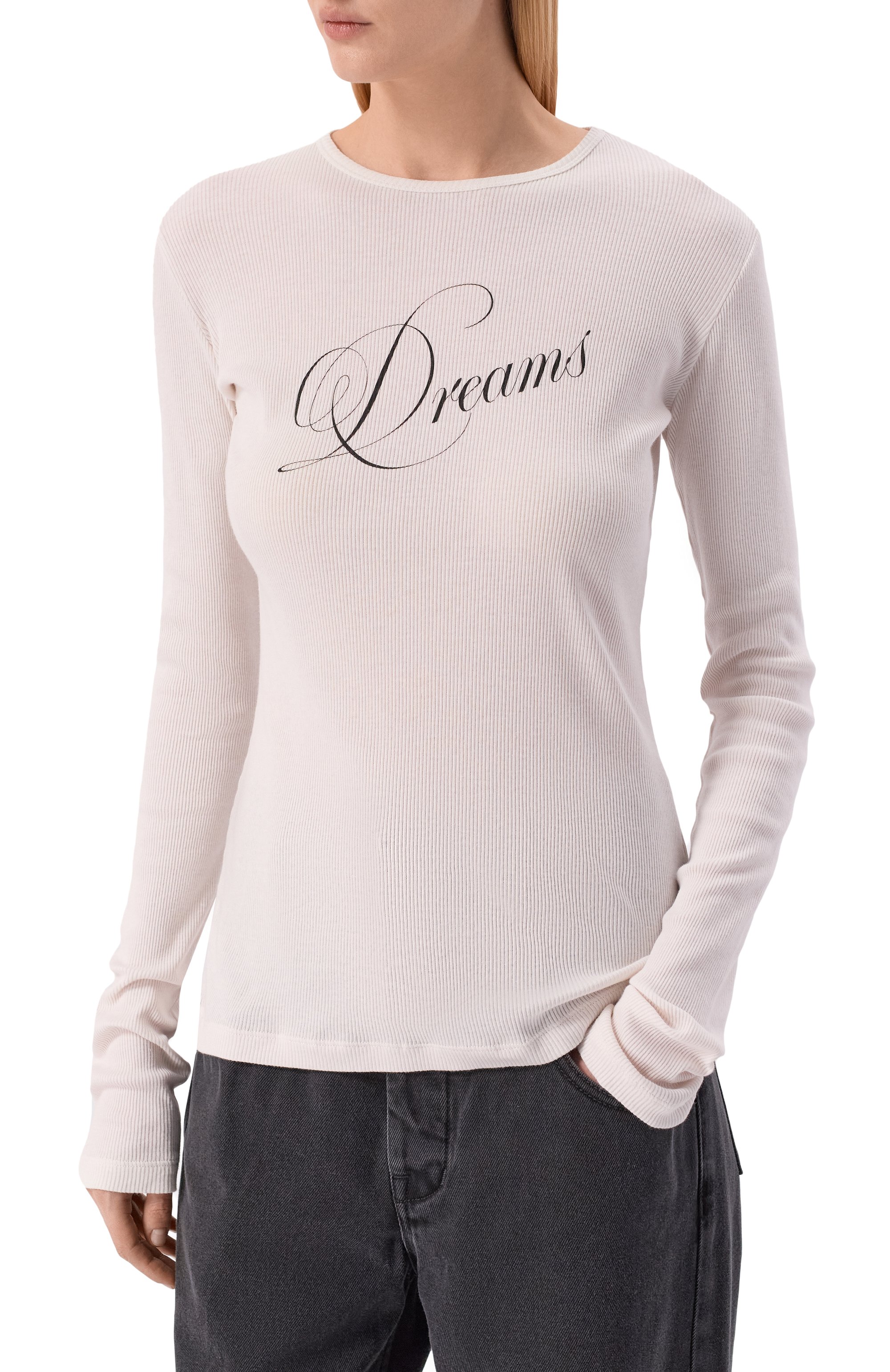 Хлопковый лонгслив ANN DEMEULEMEESTER, арт. B0013833/FA659, фото 3