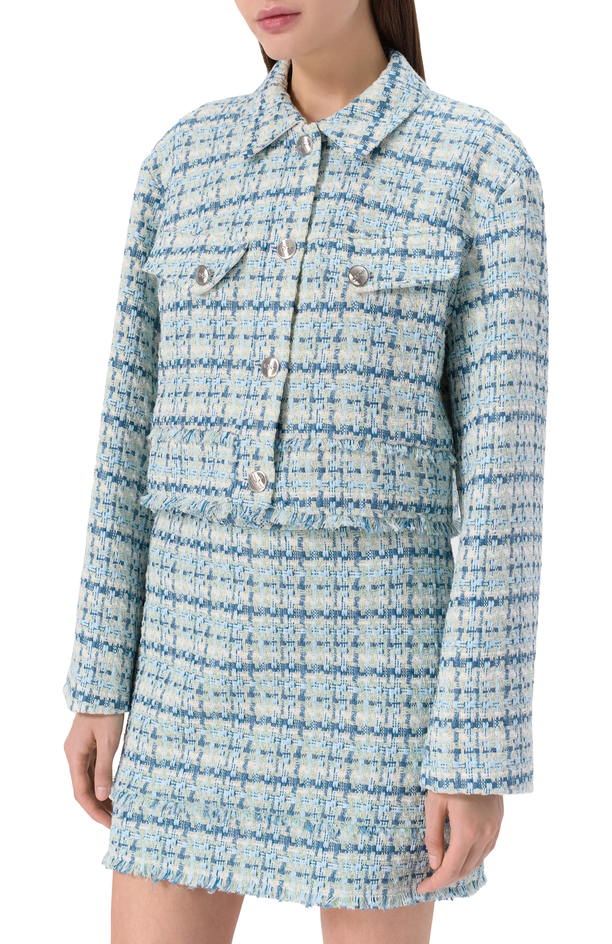 Твидовый жакет BOSS ORANGE, арт. 50537051, фото 3