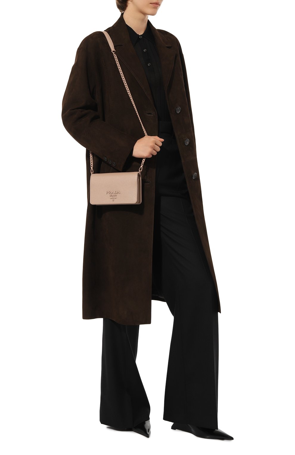 Сумка PRADA бежевого цвета по цене 190000 руб., арт. 1BP019-WNZV-F0ZZQ-COO, фото 7 Сумка PRADA, арт. 1BP019-WNZV-F0ZZQ-COO, фото 7