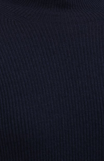 Пуловер NANUSHKA темно-синего цвета по цене 35650 руб., арт. PIPPA_NAVY_RECYCLED CASHMERE KNIT, фото 5 Пуловер NANUSHKA, арт. PIPPA_NAVY_RECYCLED CASHMERE KNIT, фото 5