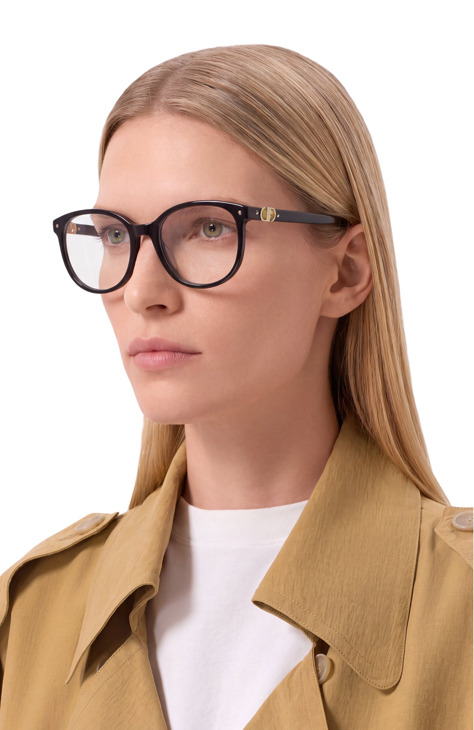 Оправа DIOR EYEWEAR черного цвета по цене 62950 руб., арт. PETIT CD0 R1I 1000, фото 2 Оправа DIOR EYEWEAR, арт. PETIT CD0 R1I 1000, фото 2