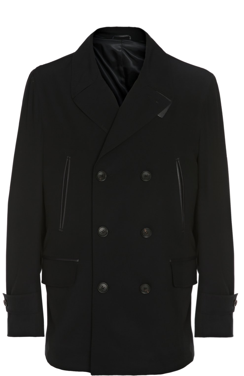 Полупальто BRIONI темно-синего цвета по цене 299500 руб., арт. SHLX/P5A02, фото 1 Полупальто BRIONI, арт. SHLX/P5A02, фото 1