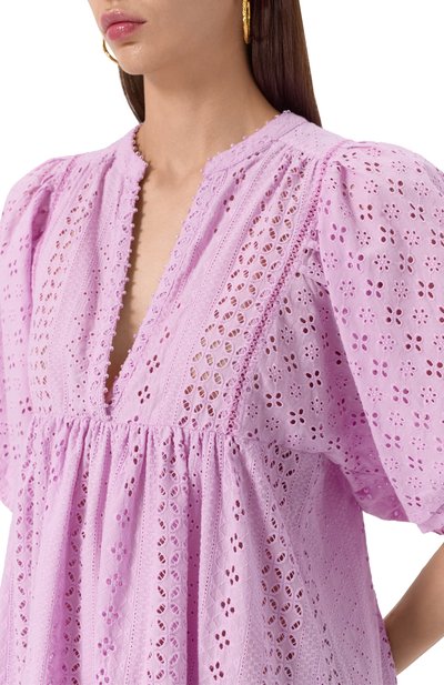 Хлопковое платье POUPETTE ST BARTH, арт. W4RR25N0LC5, фото 5