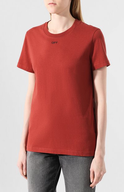 Хлопковая футболка OFF-WHITE, арт. 0WAA049E19B070662410, фото 3