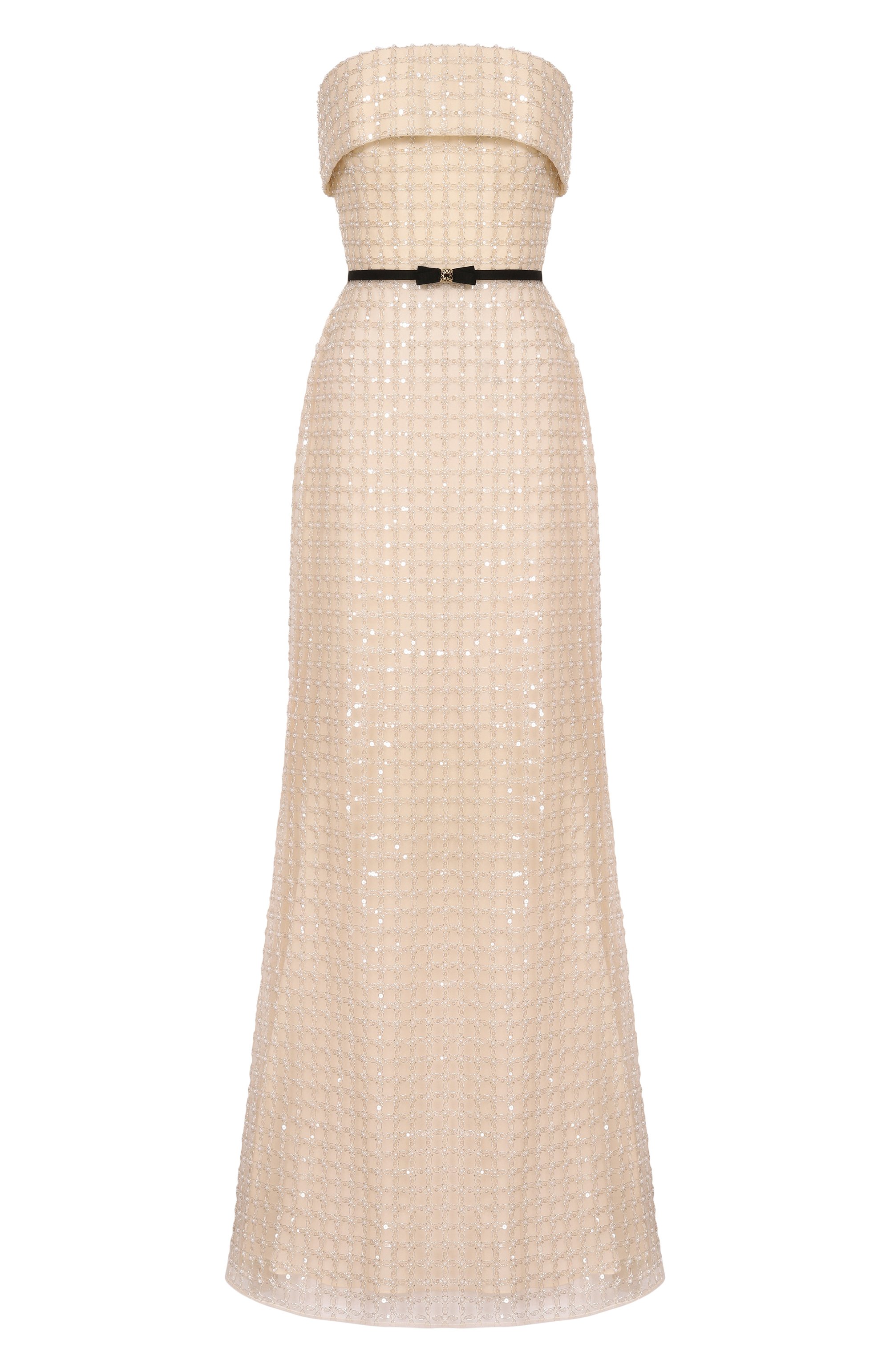 Платье с отделкой пайетками и бисером ELIE SAAB, арт. D1003NR26/TU023, фото 1