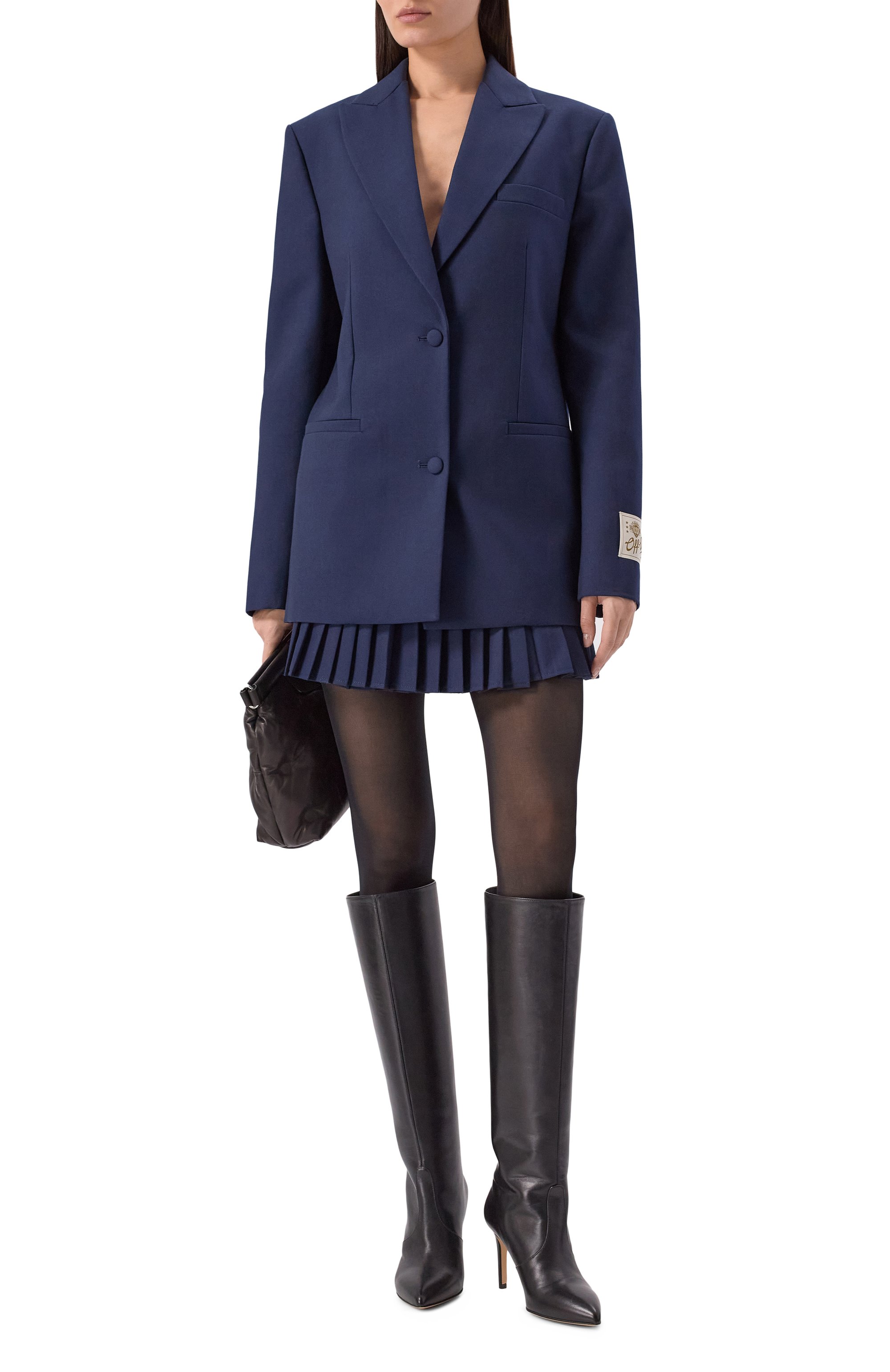 Жакет из шерсти и лиоцелла OFF-WHITE, арт. 0WEF099F25FAB001, фото 2