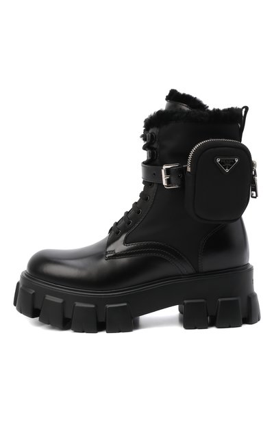 Комбинированные ботинки monolith PRADA, арт. 1T255M-3LEK-F0002-ZB55, фото 2