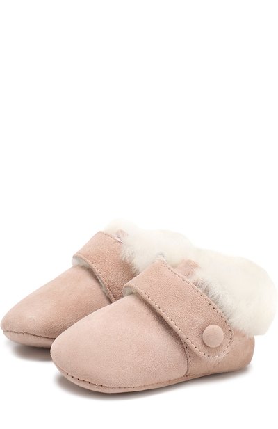 Замшевые пинетки с внутренней меховой отделкой AGE OF INNOCENCE, арт. 000105/MINI MUNI/17-20