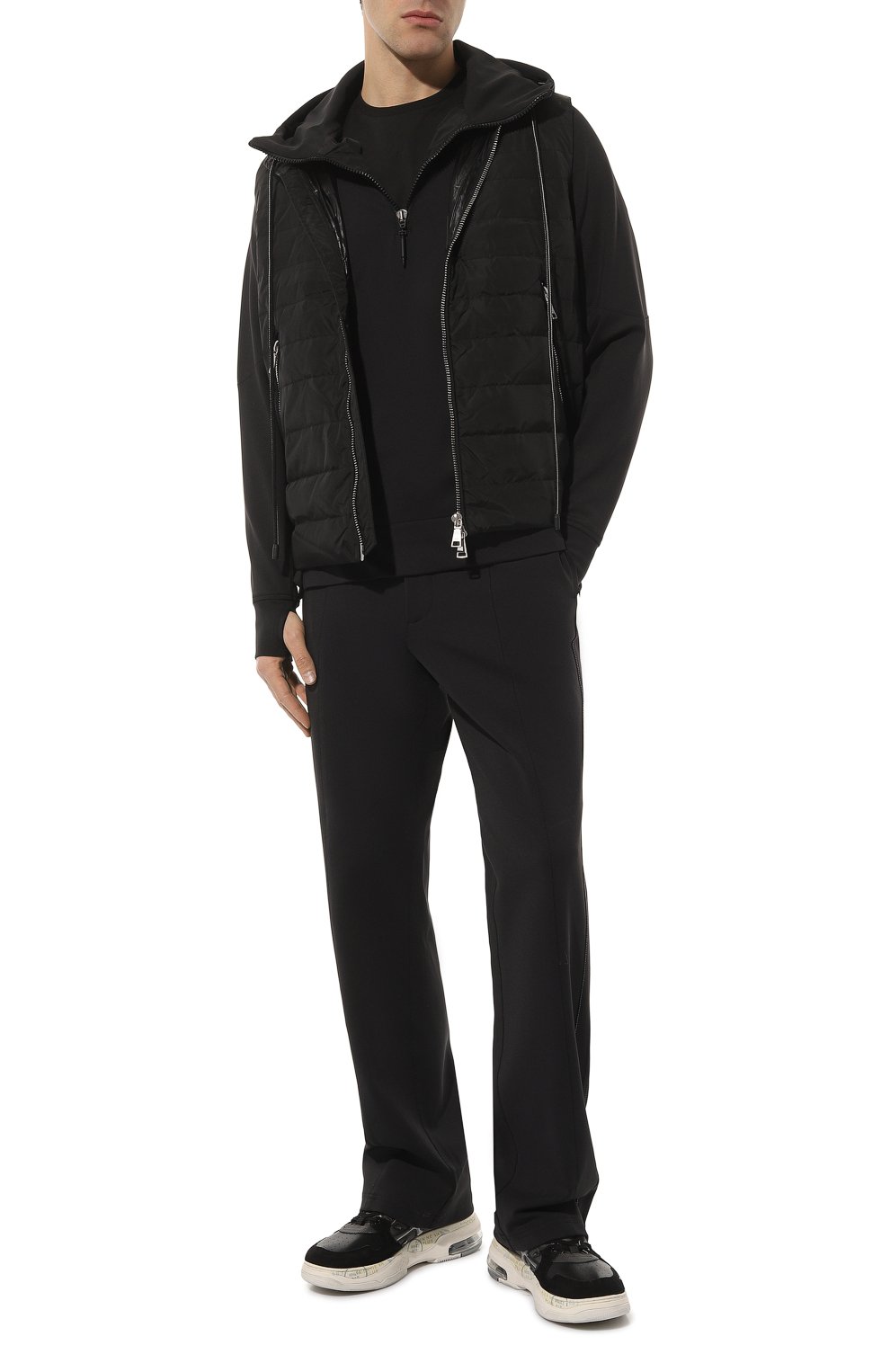 Брюки CROW’S EYE черного цвета по цене 35000 руб., арт. LE 56, фото 2 Брюки CROW’S EYE, арт. LE 56, фото 2