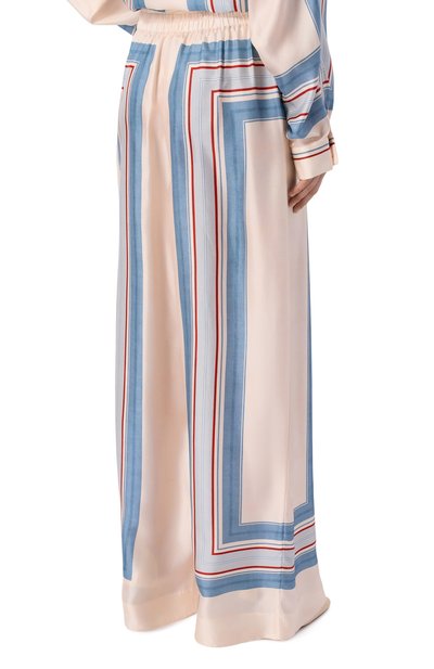 Шелковые брюки ZIMMERMANN кремового цвета по цене 157000 руб., арт. 4021PC26R, фото 4 Шелковые брюки ZIMMERMANN, арт. 4021PC26R, фото 4