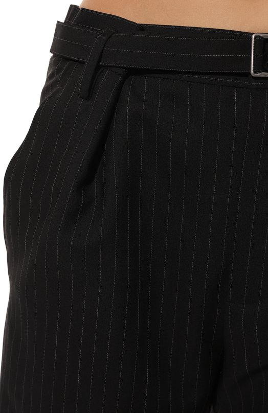 Шерстяные брюки Ann Demeulemeester 2402-W-TR01-FA516-D0091 Чёрно-белый  2402-W-TR01-FA516-D0091 Фото 5