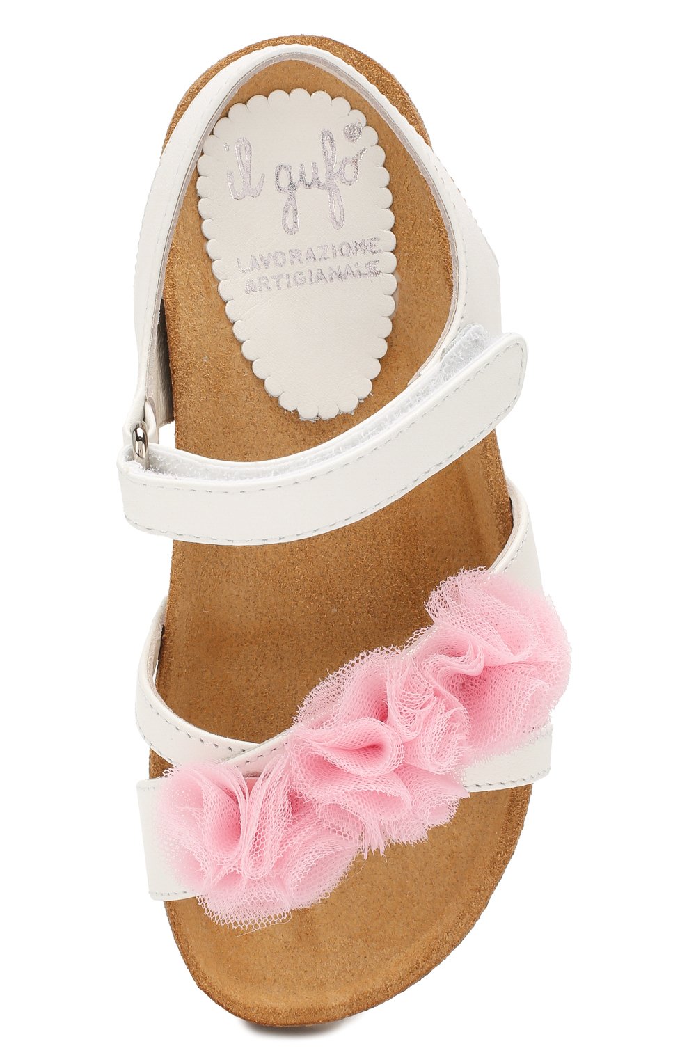 Кожаные босоножки IL GUFO розового цвета по цене 19950 руб., арт. G539/VITELL0 NAPPAC0/27-30, фото 4 Кожаные босоножки IL GUFO, арт. G539/VITELL0 NAPPAC0/27-30, фото 4