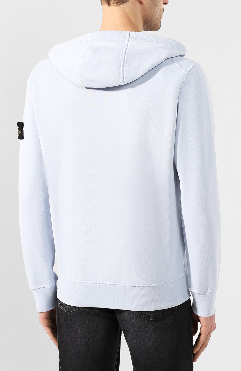 Хлопковая толстовка STONE ISLAND голубого цвета по цене 37050 руб., арт. 721564251, фото 4 Хлопковая толстовка STONE ISLAND, арт. 721564251, фото 4