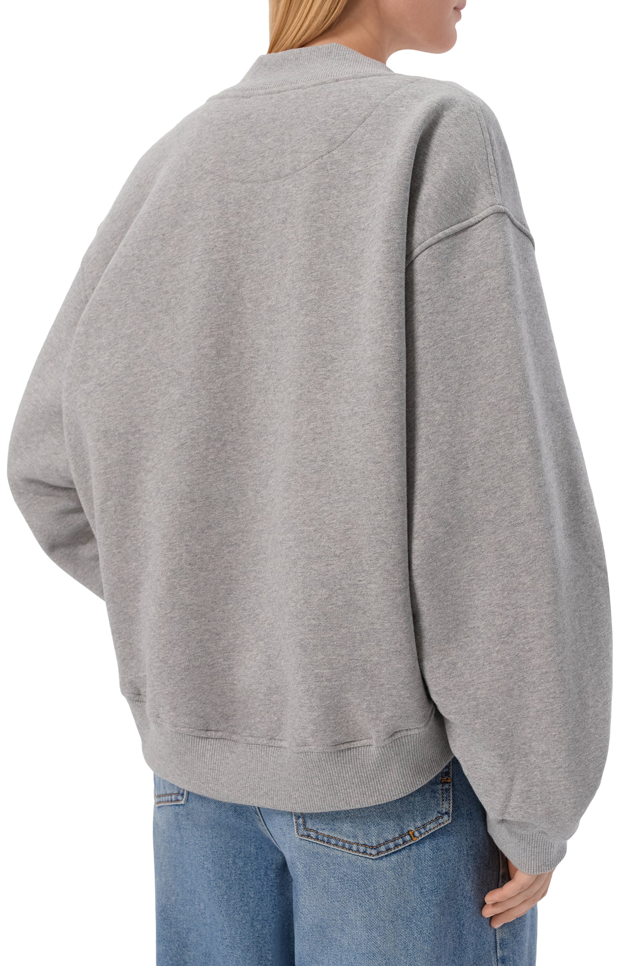 Хлопковый свитшот THE ATTICO, арт. 260WCF00010/JJF003AA, фото 4