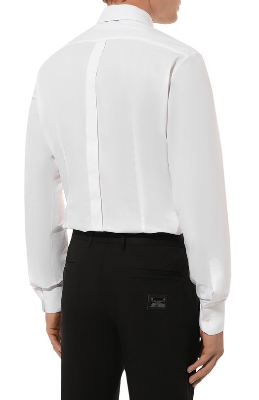 Хлопковая сорочка Dolce & Gabbana G5EJ0T/GG826 Белый  G5EJ0T/GG826 Фото 5