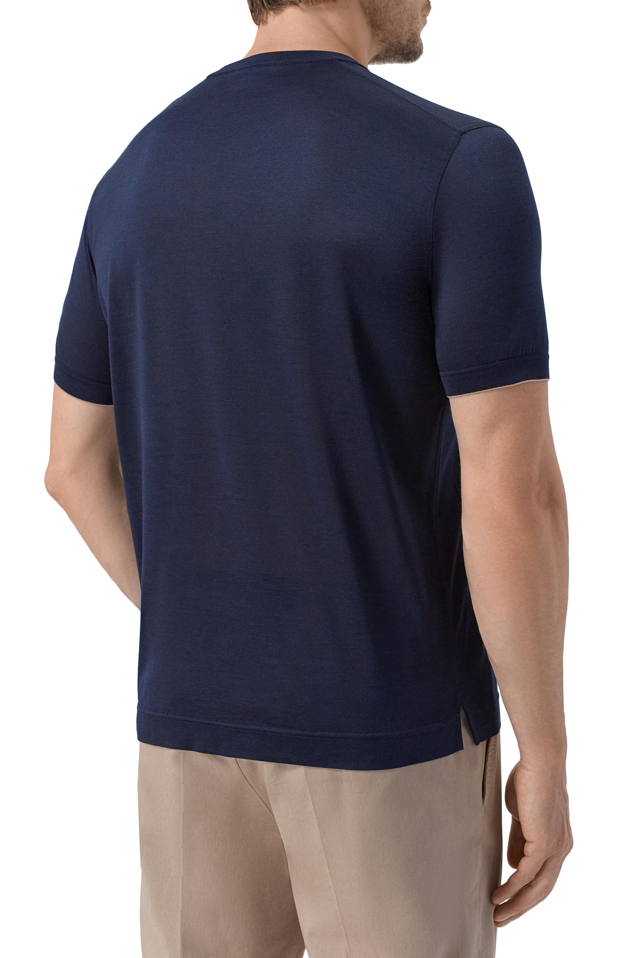 Шелковая футболка STEFANO RICCI, арт. K919512G10/R25190_001, фото 4