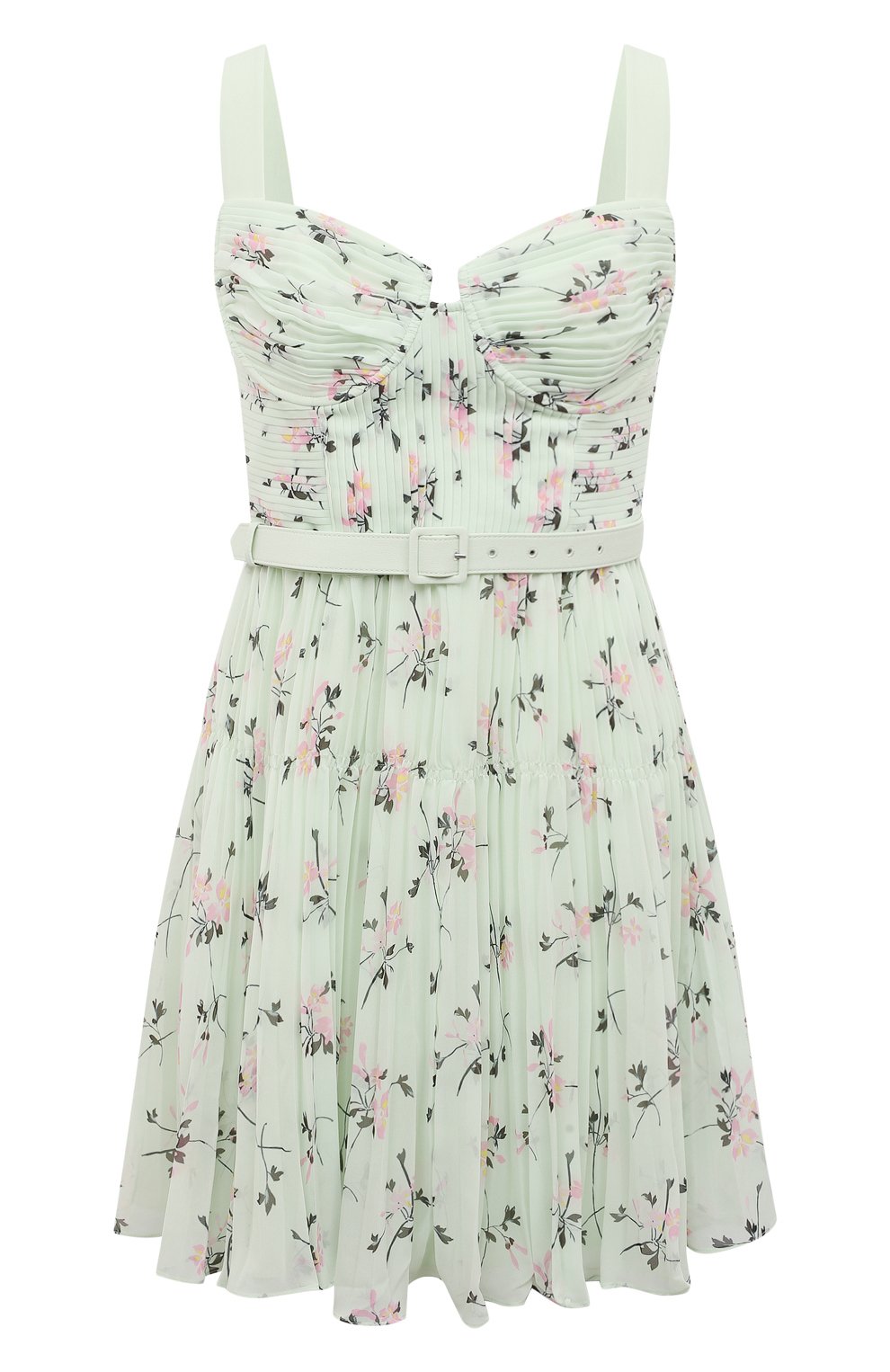 Платье SELF-PORTRAIT салатового цвета по цене 41600 руб., арт. PF23-031S-G, фото 1 Платье SELF-PORTRAIT, арт. PF23-031S-G, фото 1