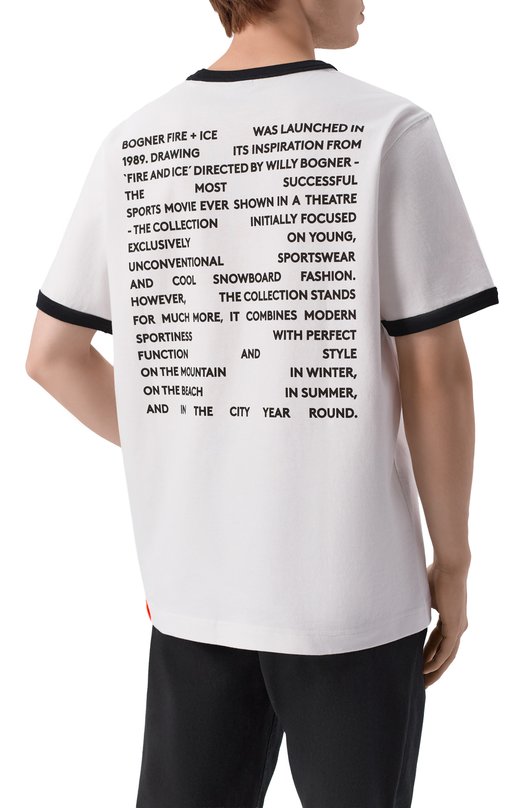 Хлопковая футболка Bogner Fire+Ice 54269760 Белый  54269760 Фото 4