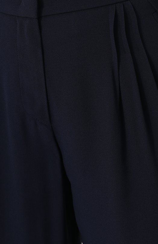 Однотонные брюки прямого кроя из вискозы Giorgio Armani WAP07T/WA930 Синий  WAP07T/WA930 Фото 5