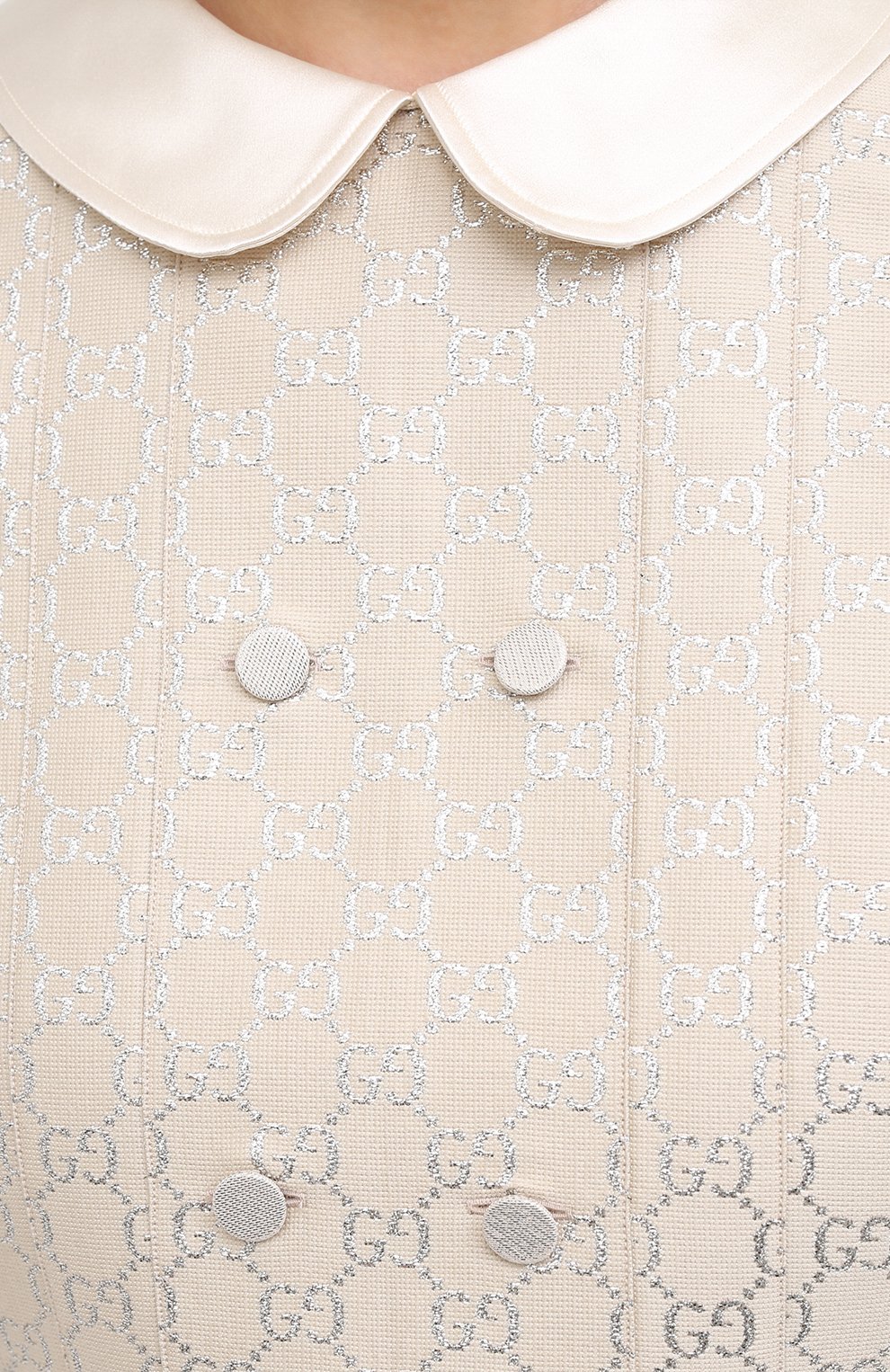 Платье из шерсти и шелка GUCCI кремового цвета по цене 374400 руб., арт. 628947/ZAE07, фото 5 Платье из шерсти и шелка GUCCI, арт. 628947/ZAE07, фото 5