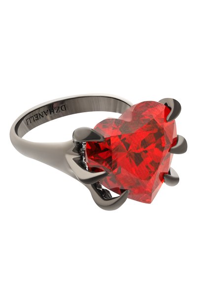 Кольцо сердце алое в когтях DZHANELLI, арт. 00262, фото 1