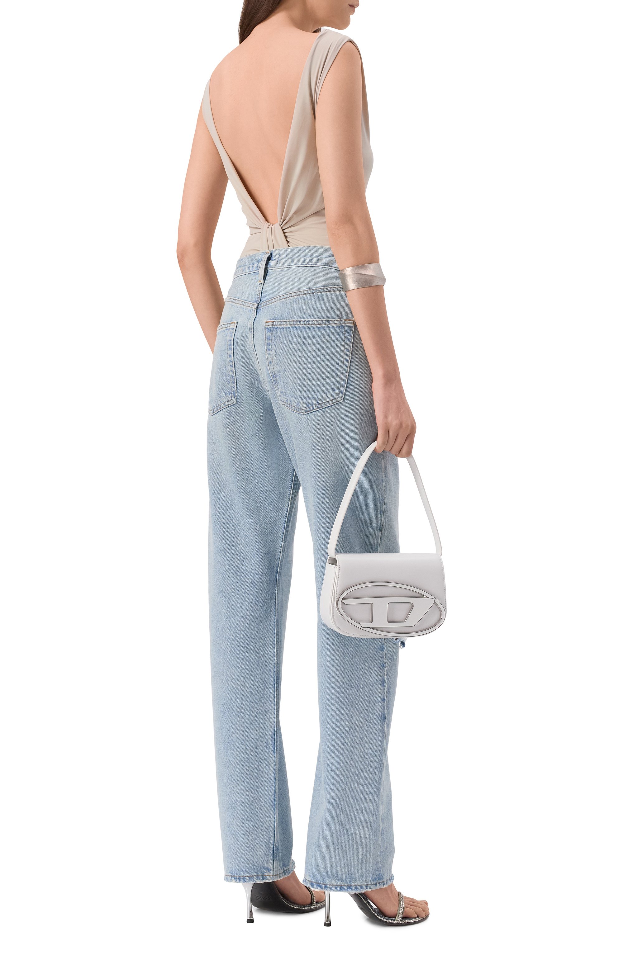 Боди AGOLDE светло-бежевого цвета по цене 38300 руб., арт. A73431460, фото 2 Боди AGOLDE, арт. A73431460, фото 2