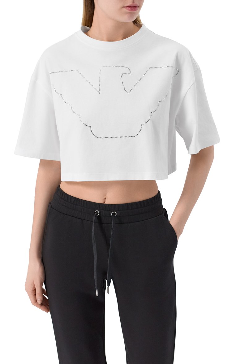Хлопковая футболка EMPORIO ARMANI, арт. EW000897/AF12573, фото 1