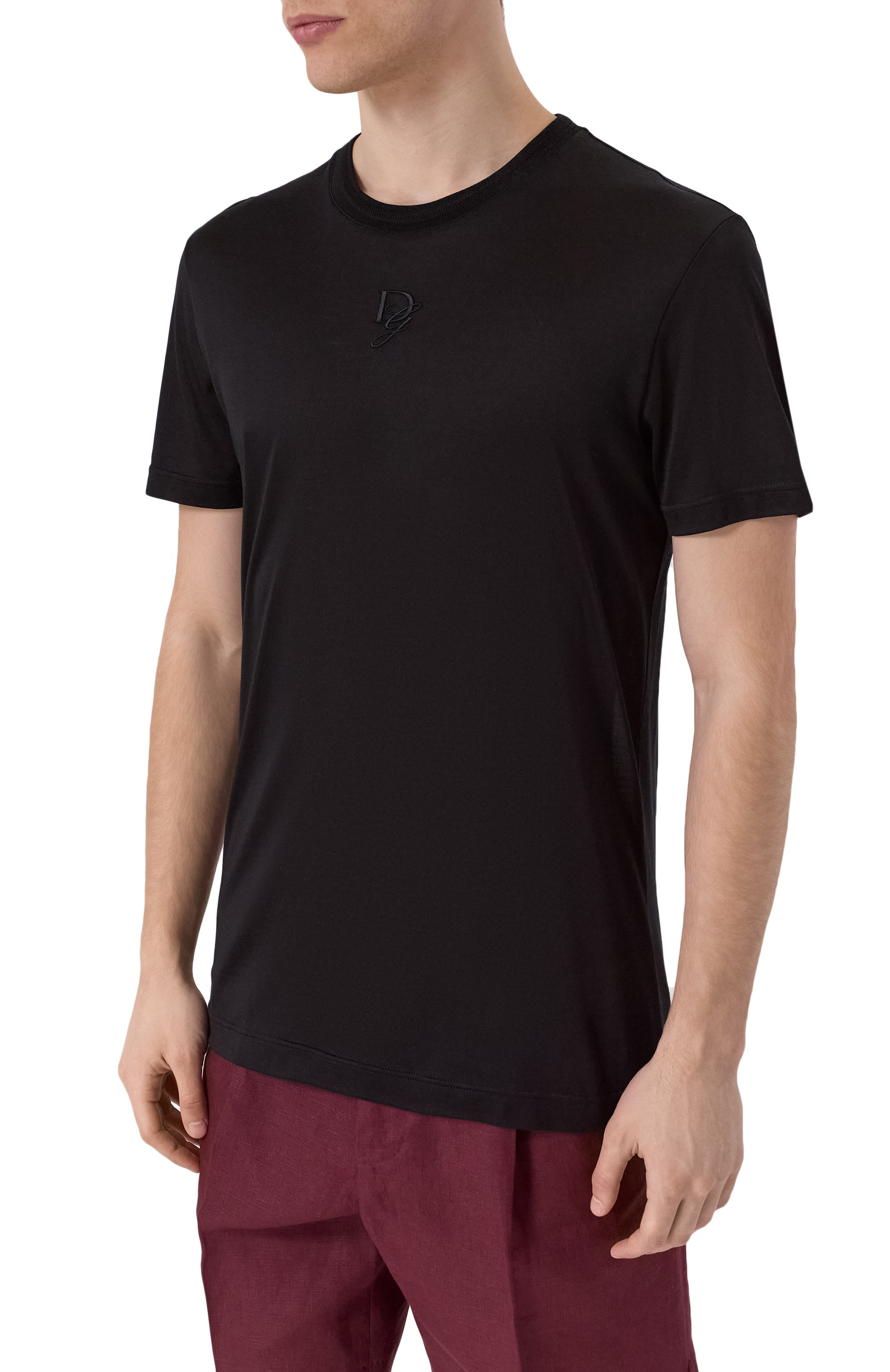 Шелковая футболка DOLCE & GABBANA, арт. G8RN8Z/FU75F, фото 3