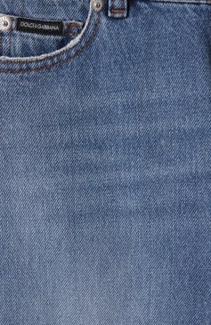 Детские джинсы DOLCE & GABBANA голубого цвета, арт. L42F81/LDC97/8-14 | Фото 3 (Нос: Не проставлено; Материал сплава: Проставлено; Детали: Потертости; Материал внешний: Хлопок; Ростовка одежда: 8 лет | 128 см, 10 - 11 лет | 140 - 146см, 16 лет | 164 см, 13 - 15 лет | 158 см)