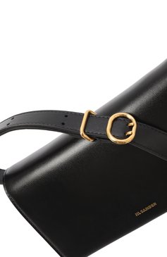 Женская сумка all-day JIL SANDER черного цвета, арт. J07ZH0012/P4840 | Фото 3 (Размер: mini; Материал: Натуральная кожа; Ремень/цепочка: На ремешке; Сумки-технические: Сумки через плечо; Автоматизация ТО: Проставлено; Автоматизация состава: Проставлено)