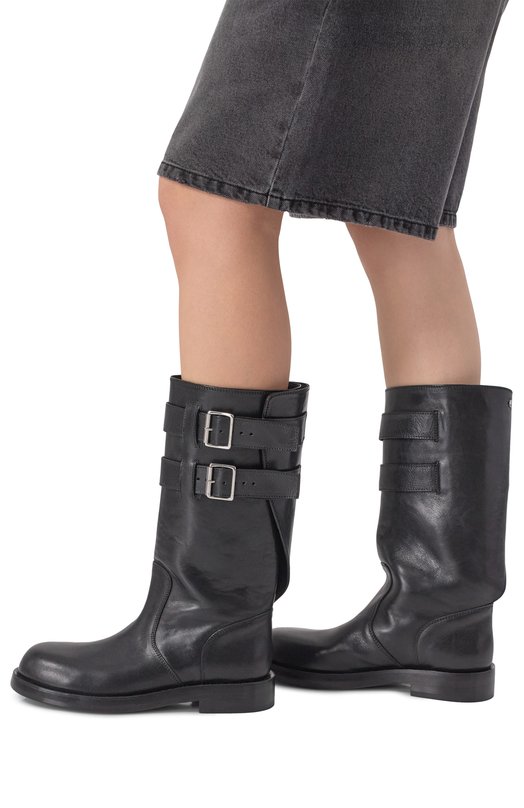 Кожаные полусапоги Osmo Ann Demeulemeester B0013289/LT141 Чёрный  B0013289/LT141 Фото 3