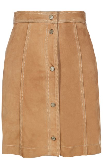 Замшевая мини-юбка на заклепках 7 FOR ALL MANKIND, арт. SY3T500TA, фото 1