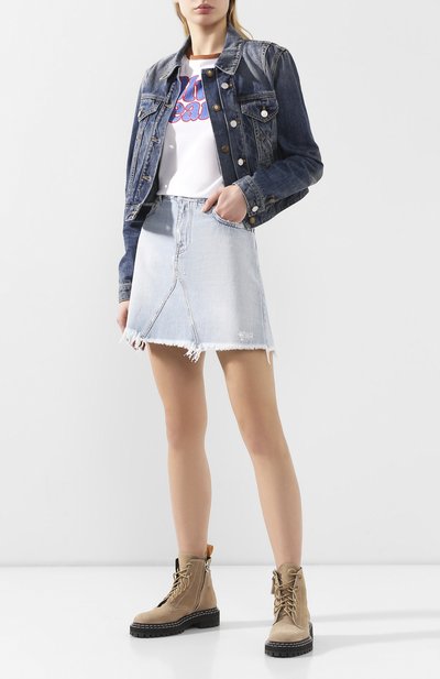 Хлопковая футболка DSQUARED2 белого цвета по цене 22650 руб., арт. S72GD0218/S23009, фото 2 Хлопковая футболка DSQUARED2, арт. S72GD0218/S23009, фото 2