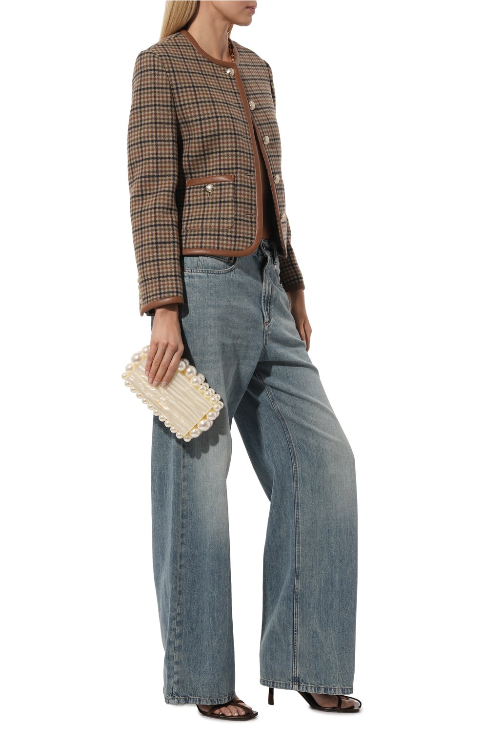 Клатч eos CULT GAIA кремового цвета по цене 41850 руб., арт. CL1140PS IV0RY, фото 7 Клатч eos CULT GAIA, арт. CL1140PS IV0RY, фото 7