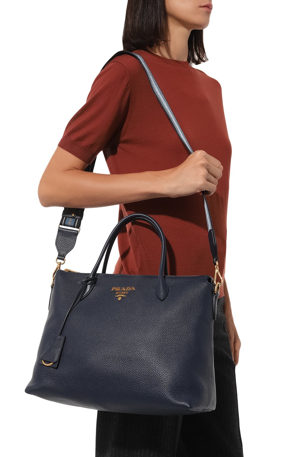 Сумка-тоут PRADA, арт. 1BA201-2BBE-F0216-NOX, фото 2