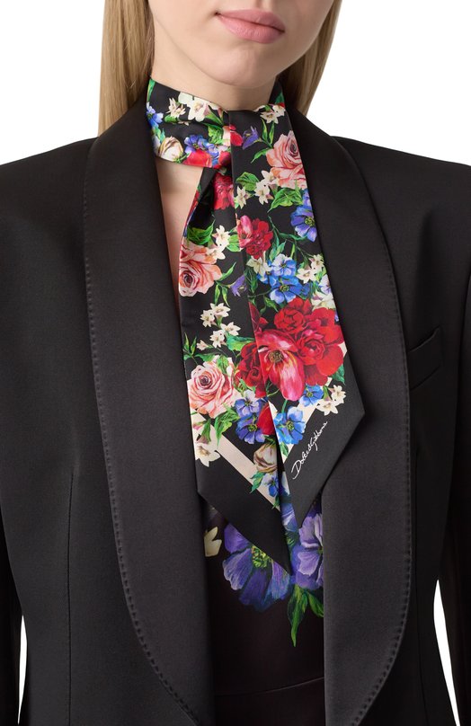 Шелковый шарф-твилли Dolce & Gabbana FS215A/GDC5I Разноцветный  FS215A/GDC5I Фото 2