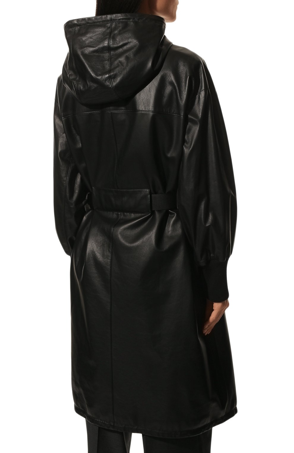 Кожаное пальто PRADA, арт. 56A014-1WDV-F0002, фото 4