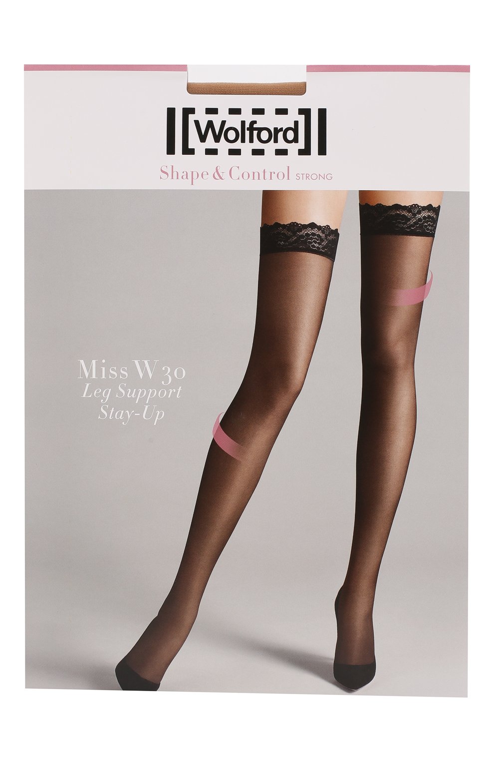 Чулки с кружевной отделкой WOLFORD бежевого цвета по цене 2900 руб., арт. 21653, фото 1 Чулки с кружевной отделкой WOLFORD, арт. 21653, фото 1