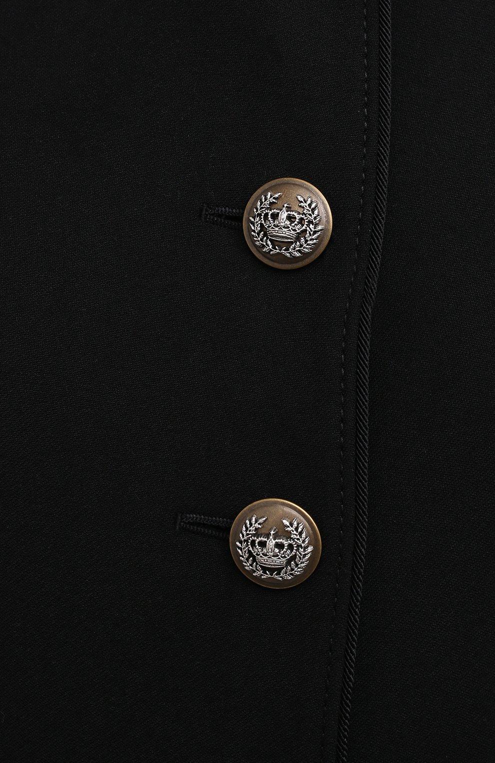 Шерстяное пальто DOLCE & GABBANA черного цвета по цене 370500 руб., арт. F0Z21T/FU2C0, фото 5 Шерстяное пальто DOLCE & GABBANA, арт. F0Z21T/FU2C0, фото 5
