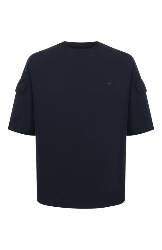 Хлопковая футболка Emporio Armani EM004910/AF13715 Синий EM004910/AF13715