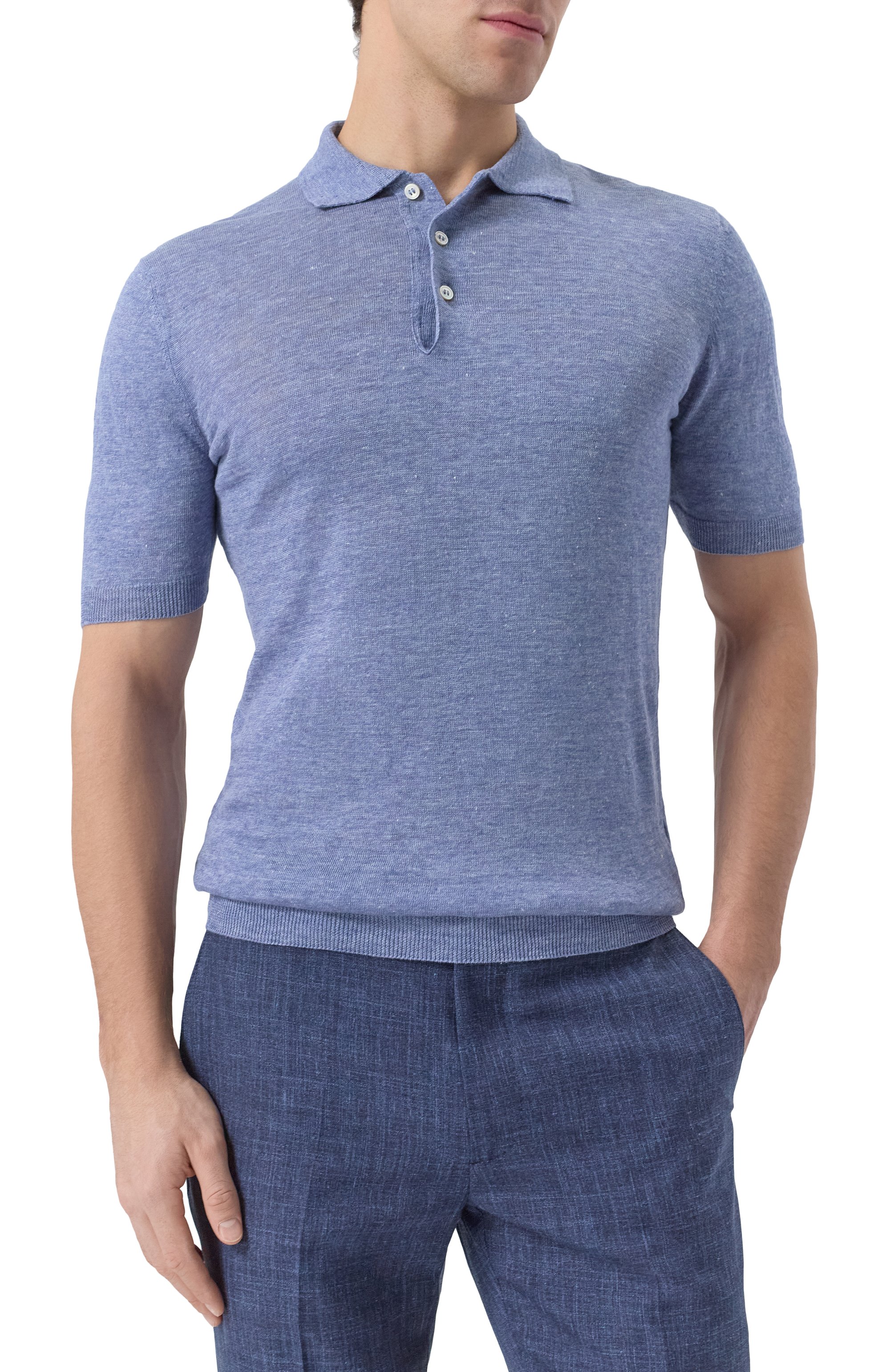 Льняное поло GRAN SASSO, арт. 57187/24804, фото 3