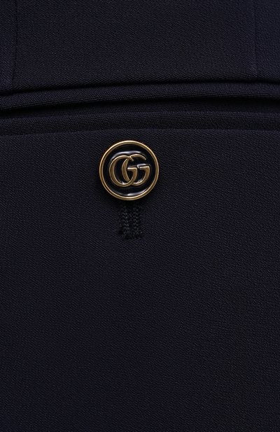 Шорты из вискозы GUCCI темно-синего цвета по цене 93600 руб., арт. 619500/ZKR01, фото 5 Шорты из вискозы GUCCI, арт. 619500/ZKR01, фото 5