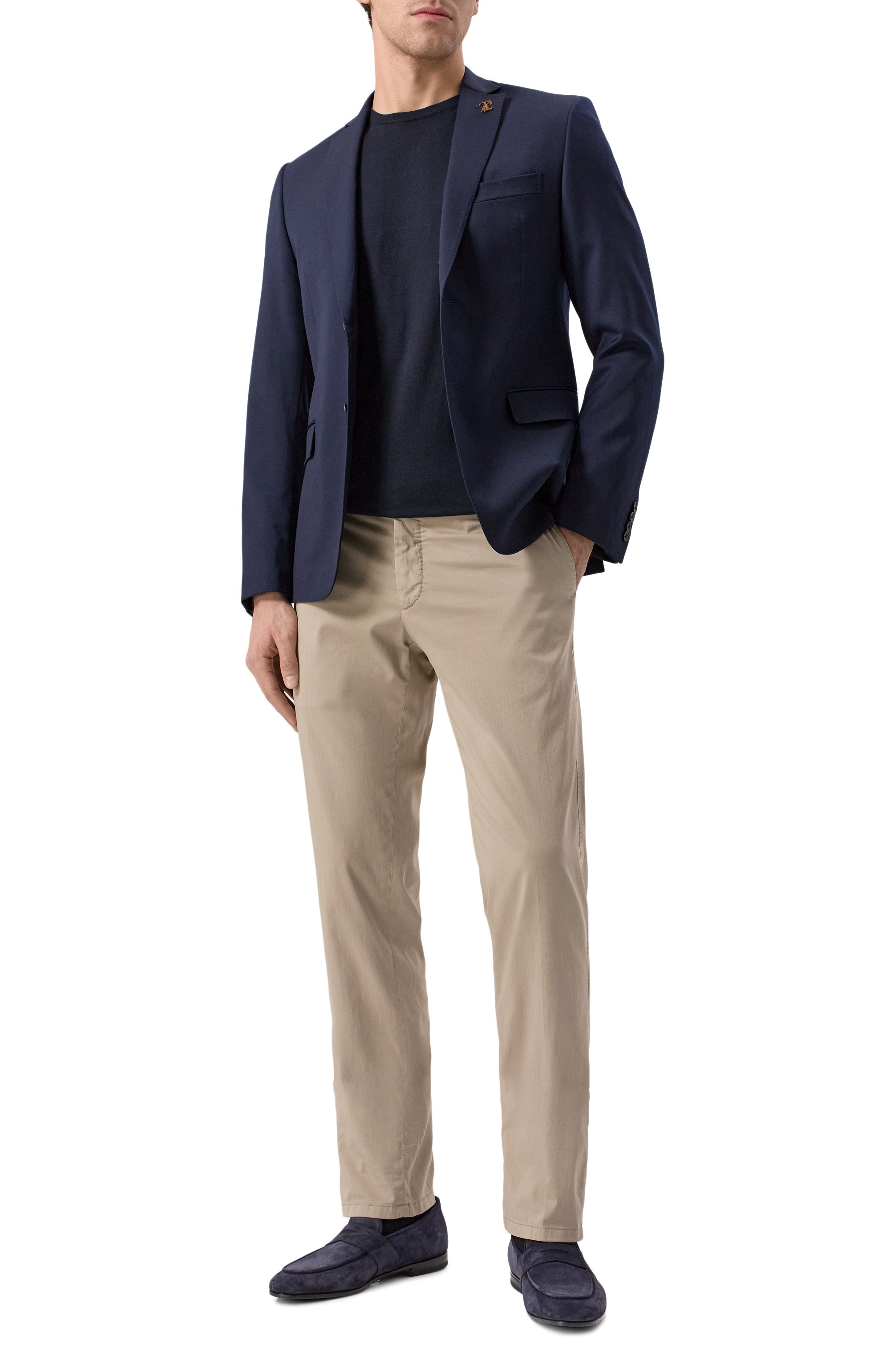 Замшевые пенни-лоферы W.GIBBS, арт. 0801011/CAM0SCI0 RAIN, фото 2