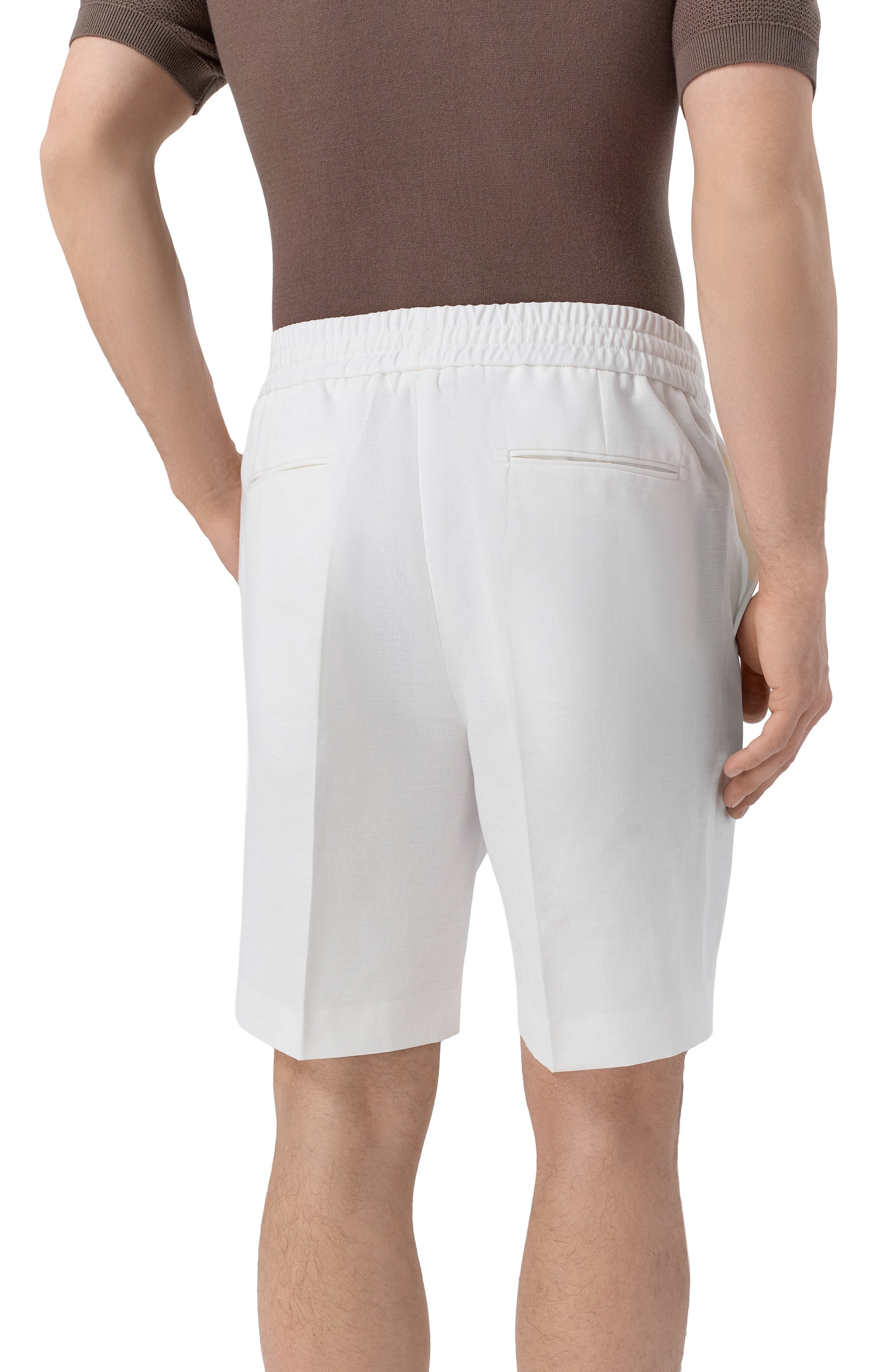 Шорты изо льна и хлопка BRIONI, арт. RP3G0L/PA106, фото 4