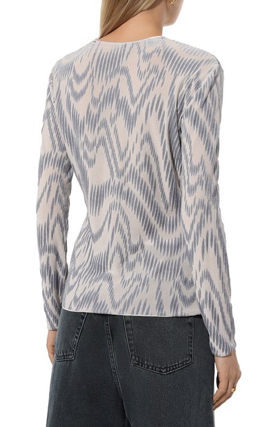 Лонгслив из вискозы GIORGIO ARMANI серого цвета по цене 69950 руб., арт. 3DAM55/AJJDZ, фото 4 Лонгслив из вискозы GIORGIO ARMANI, арт. 3DAM55/AJJDZ, фото 4