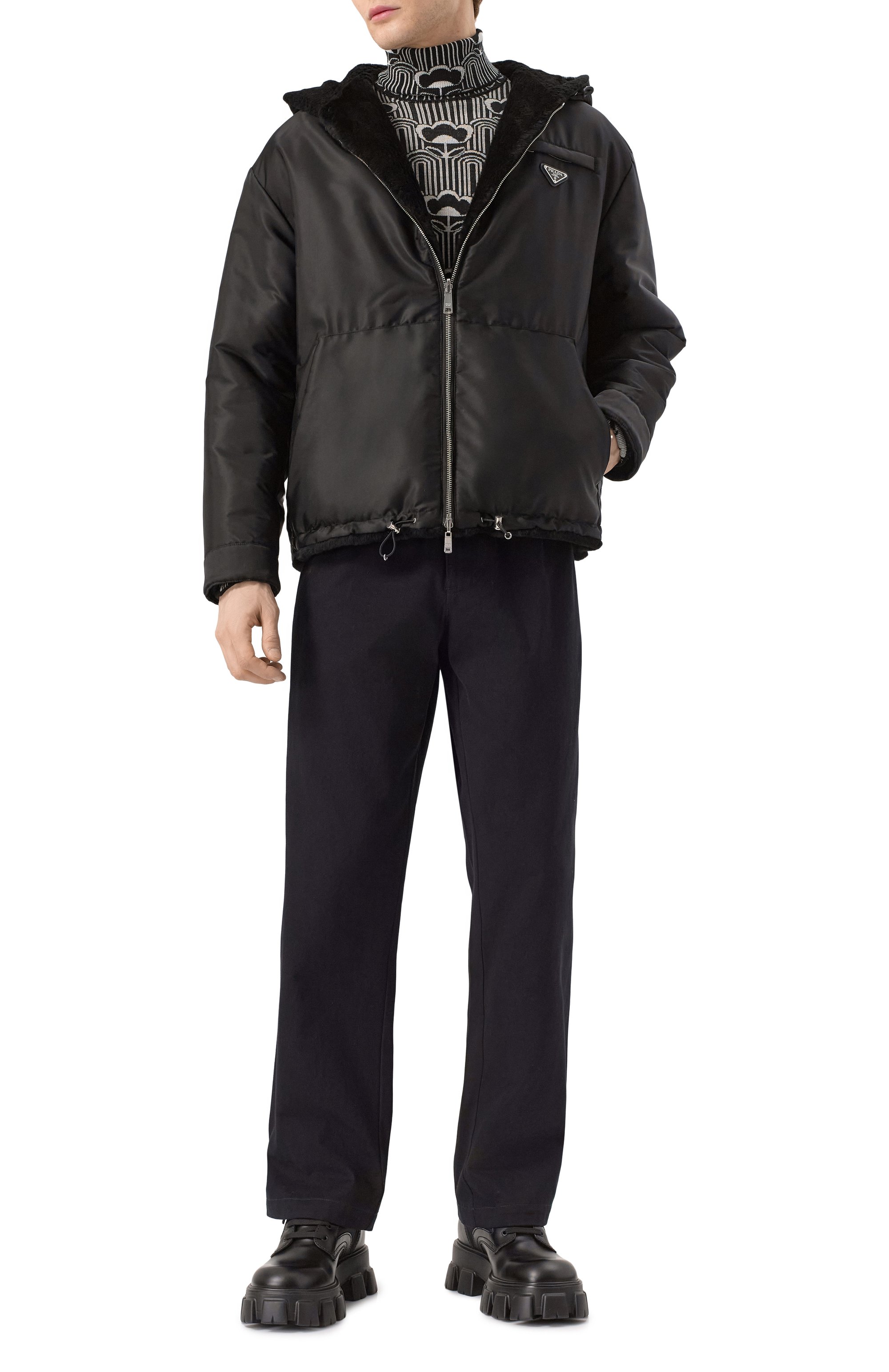 Шерстяная водолазка PRADA, арт. UMR500-1ZOE-F0967-212, фото 2