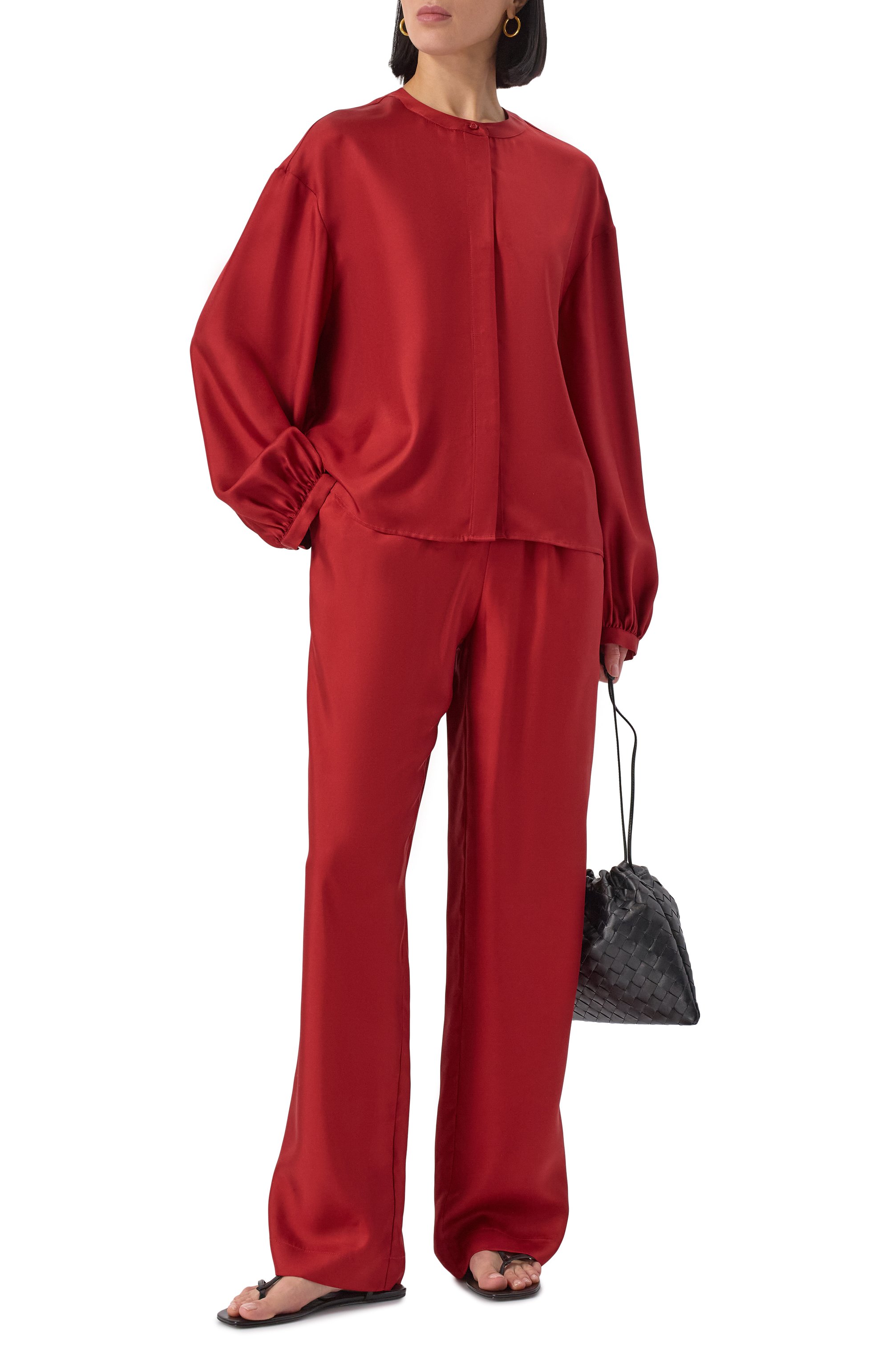 Шелковые брюки LOULOU DE SAISON, арт. ALERA, фото 2