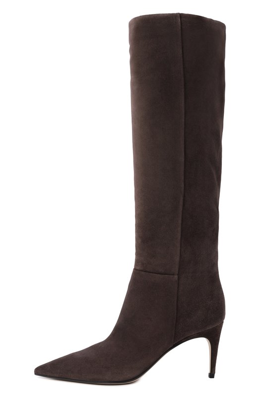 Замшевые сапоги Cindy 75 Sergio Rossi A78990/MCRM13 Коричневый  A78990/MCRM13 Фото 4