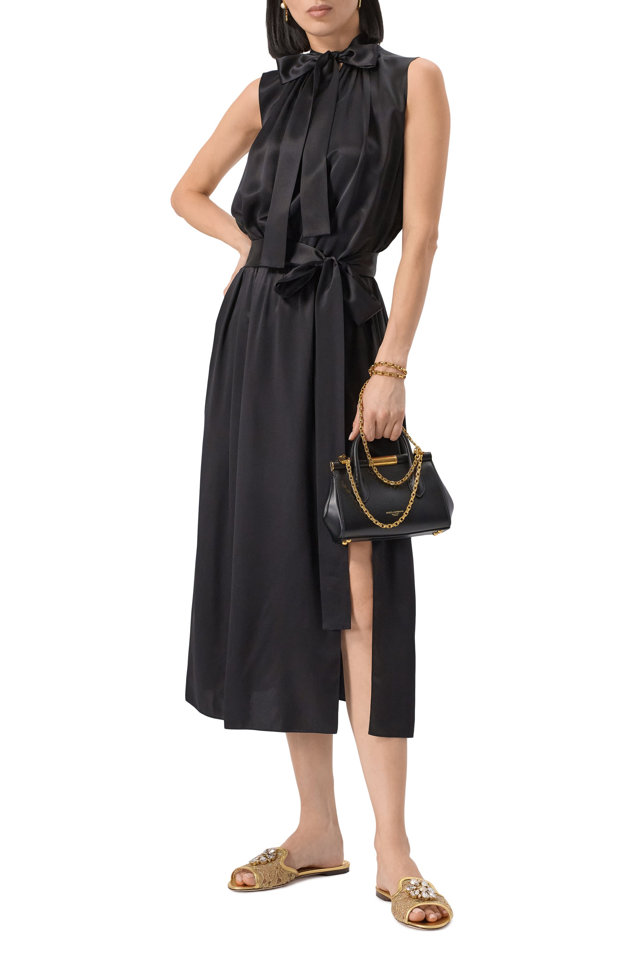 Текстильные шлепанцы rainbow bianca DOLCE & GABBANA, арт. CQ0023/AE637, фото 2