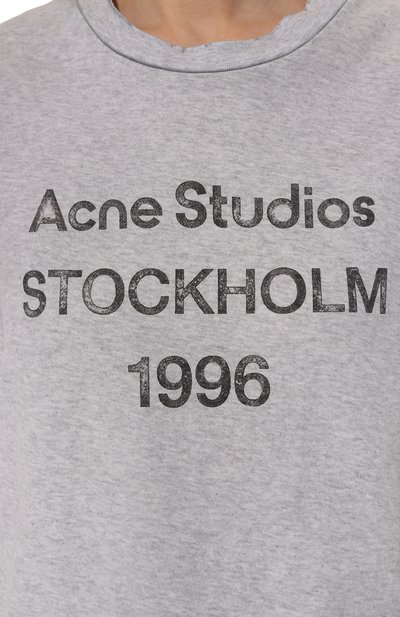 Хлопковая футболка ACNE STUDIOS, арт. FN-UX-TSHI000017, фото 5